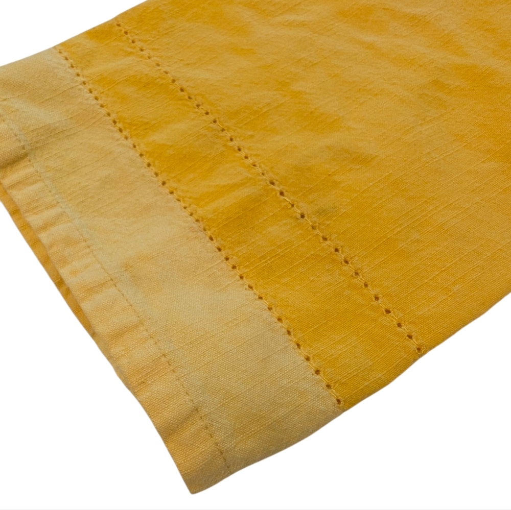 VINTAGE Hand Towel Linen Golden Yellow Farmhouse